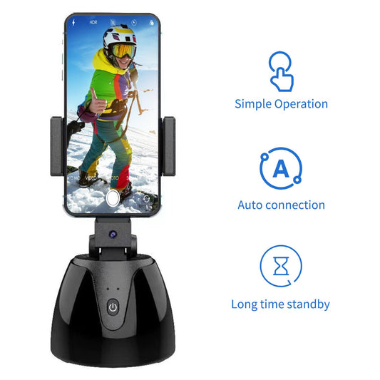 Support Rotatif Intelligent 360° avec Suivi Automatique pour Smartphone